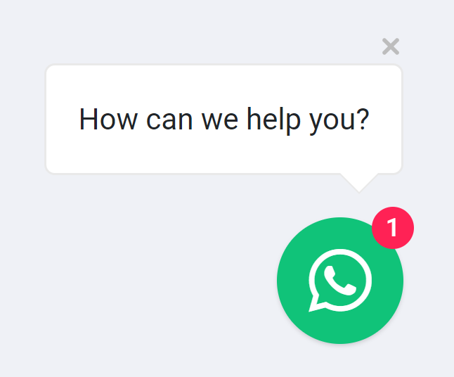 Whatsapp Только кнопка 1